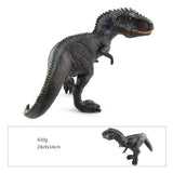 Load image into Gallery viewer, 10‘’ Realistic Giganotosaurus Dinosaur Solid Figure Model Toy Decor with Movable Jaw Black
