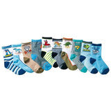 Load image into Gallery viewer, 10PCS Set of Various Types Cute Dinosaur Cartoon Knitting Cotton Socks B / S
