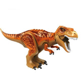 Load image into Gallery viewer, 12‘’ Dinosaur Jurassic Theme DIY Action Figures Building Blocks Toy Playsets Orange T-Rex / 17*28.5cm