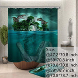 Load image into Gallery viewer, 3D Dinosaur Lively Shower Curtain Bathroom Decor No Smell 11 / 47.2*70.8 inch