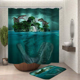 Load image into Gallery viewer, 3D Dinosaur Lively Shower Curtain Bathroom Decor No Smell