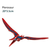 Load image into Gallery viewer, 5‘’ Mini Dinosaur Jurassic Theme DIY Action Figures Building Blocks Toy Playsets Pterosaur / Red &amp; Blue