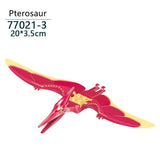 Load image into Gallery viewer, 5‘’ Mini Dinosaur Jurassic Theme DIY Action Figures Building Blocks Toy Playsets Pterosaur / Red &amp; Yellow