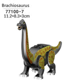 Load image into Gallery viewer, 5‘’ Mini Dinosaur Jurassic Theme DIY Action Figures Building Blocks Toy Playsets Brachiosaurus / Black