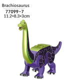 Load image into Gallery viewer, 5‘’ Mini Dinosaur Jurassic Theme DIY Action Figures Building Blocks Toy Playsets Brachiosaurus / Purple