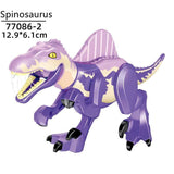 Load image into Gallery viewer, 5‘’ Mini Dinosaur Jurassic Theme DIY Action Figures Building Blocks Toy Playsets Spinosaurus / Purple