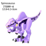 Load image into Gallery viewer, 5‘’ Mini Dinosaur Jurassic Theme DIY Action Figures Building Blocks Toy Playsets Spinosaurus / Violet