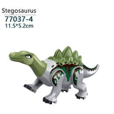 Load image into Gallery viewer, 5‘’ Mini Dinosaur Jurassic Theme DIY Action Figures Building Blocks Toy Playsets Stegosaurus / Gray