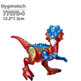 Load image into Gallery viewer, 5‘’ Mini Dinosaur Jurassic Theme DIY Action Figures Building Blocks Toy Playsets Stygimoloch / Blue