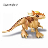 Load image into Gallery viewer, 5‘’ Mini Dinosaur Jurassic Theme DIY Action Figures Building Blocks Toy Playsets Stygimoloch / Brown