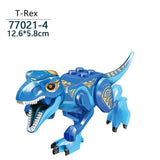 Load image into Gallery viewer, 5‘’ Mini Dinosaur Jurassic Theme DIY Action Figures Building Blocks Toy Playsets T-Rex / Blue