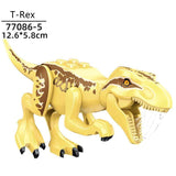 Load image into Gallery viewer, 5‘’ Mini Dinosaur Jurassic Theme DIY Action Figures Building Blocks Toy Playsets T-Rex / Yellow