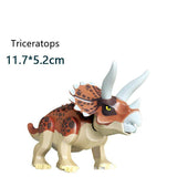 Load image into Gallery viewer, 5‘’ Mini Dinosaur Jurassic Theme DIY Action Figures Building Blocks Toy Playsets Triceratops / Brown