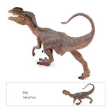 Load image into Gallery viewer, 6‘’ Realistic Dilophosaurus Dinosaur Solid Figure Model Toy Decor with Movable Jaw Brown