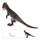 Load image into Gallery viewer, 6‘’ Realistic Dilophosaurus Dinosaur Solid Figure Model Toy Decor with Movable Jaw Gray
