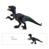 Load image into Gallery viewer, 7‘’ Realistic Velociraptor Dinosaur Solid Figure Model Toy Decor with Movable Jaw and Arm Black