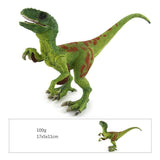 Load image into Gallery viewer, 7‘’ Realistic Velociraptor Dinosaur Solid Figure Model Toy Decor with Movable Jaw and Arm Green