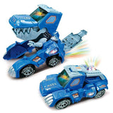 Load image into Gallery viewer, Automatic Electric Dinosaur Transforming Car Truck with Music and LED Light Transform Car Toy Gift for Kids Boys Girls Blue / Truck