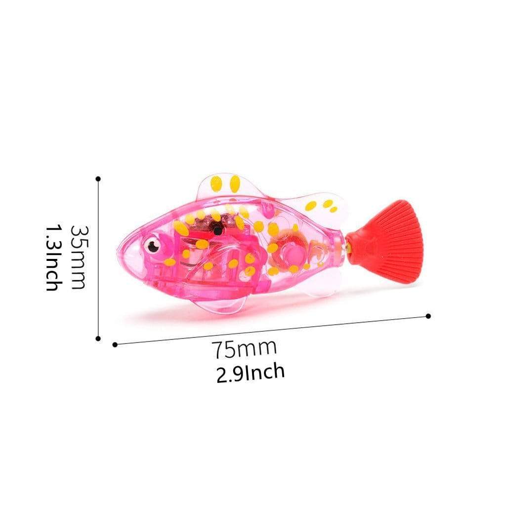 XYKTGH 4 Pack Swimming Robot Fish Electric Turbot Clownfish Water-Activated  Bathtub Toys for Toddlers,Boys and Girls(Random Color)