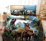 Load image into Gallery viewer, Bedding Set Dinosaur Coverlet and Pillowcase Set Bedroom Decoration 01 / AU Single 55.1”*82.6”