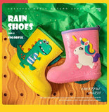 Load image into Gallery viewer, Cartoon Dinosaur Raincoat Rain Shoes Waterproof Hooded Girls Boys One Piece Kids Rain Suit