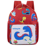 Load image into Gallery viewer, Cute Dinosaur Pattern Durable School Backpack Daypack Book Bag for Children Red / S