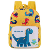 Load image into Gallery viewer, Cute Dinosaur Pattern Durable School Backpack Daypack Book Bag for Children Yellow / S