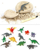 Load image into Gallery viewer, Dino Egg Dig Kit 12 Dinosaur Fossil Eggs Excavation Painting Kits Toys Educational Science Gift Yellow