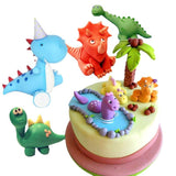 Load image into Gallery viewer, Dinosaur Cake Decoration Clay Cute Dinosaur Cake Ideas Cake Topper Party Supplies