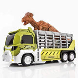 Load image into Gallery viewer, Dinosaur Capture Storage Carrier Alloy Metal Truck Vehicle Car Toy Set with Light and Sound Light Green / Pachycephalosaurus