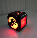 Load image into Gallery viewer, Dinosaur Night Light 3D Alarm Clock LED Electronic Clock Bedside Clock Bedroom Decoration