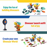Load image into Gallery viewer, DIY Take Apart Dinosaur Educational STEM Toys Set for Kids with Missile Fire Launcher