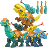 Load image into Gallery viewer, DIY Take Apart Dinosaur Educational STEM Toys Set for Kids with Missile Fire Launcher Full Pack