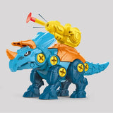 Load image into Gallery viewer, DIY Take Apart Dinosaur Educational STEM Toys Set for Kids with Missile Fire Launcher Triceratops