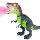 Load image into Gallery viewer, Remote Control Electric Fire Spraying T-Rex Walking Dinosaur Toy with Roaring Sound LED Green / Without Remote Control
