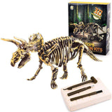 Load image into Gallery viewer, Large Dinosaur Skeleton Excavation Dig Up DIY Take Apart Dino Realistic Fossil Model Kit Toys Triceratops