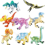 Load image into Gallery viewer, 5‘’ Mini Dinosaur Jurassic Theme DIY Action Figures Building Blocks Toy Playsets 8 Pack (Save $8) / Multi