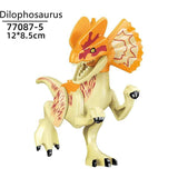 Load image into Gallery viewer, 5‘’ Mini Dinosaur Jurassic Theme DIY Action Figures Building Blocks Toy Playsets Dilophosaurus / Yellow