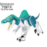 Load image into Gallery viewer, 5‘’ Mini Dinosaur Jurassic Theme DIY Action Figures Building Blocks Toy Playsets Spinosaurus / Cyan
