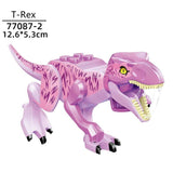 Load image into Gallery viewer, 5‘’ Mini Dinosaur Jurassic Theme DIY Action Figures Building Blocks Toy Playsets T-Rex / Pink