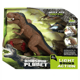Load image into Gallery viewer, Remote Control Dinosaur T Rex Toys Realistic Walking Good Dinosaur Toys Light Sound Spray Action Figure Remote Control Brown 11 inch
