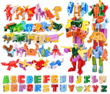 Load image into Gallery viewer, Transform Animal Dinosaur Robots Alphabet Action Figures Preschool Educational Toys for Kids Full Pack