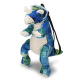 Load image into Gallery viewer, Vivid Dinosaur Shape Small Backpack Hiking Bag for Children Triceratops / Blue
