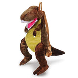 Load image into Gallery viewer, Vivid Dinosaur Shape Small Backpack Hiking Bag for Children Tyrannosaurus / Brown
