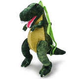 Load image into Gallery viewer, Vivid Dinosaur Shape Small Backpack Hiking Bag for Children Tyrannosaurus / Green