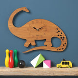 Load image into Gallery viewer, Wood Wall Clock Dinosaur T Rex Triceratops Quartz Clock Decoration for Kids Room Wood Diplodocus A