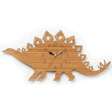 Load image into Gallery viewer, Wood Wall Clock Dinosaur T Rex Triceratops Quartz Clock Decoration for Kids Room Wood Stegosaurus