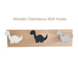Load image into Gallery viewer, Wooden Dinosaur Wall Hooks Coat Hooks Wall Decoration for Kids Room Diplodocus