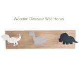 Load image into Gallery viewer, Wooden Dinosaur Wall Hooks Coat Hooks Wall Decoration for Kids Room Mixed Color