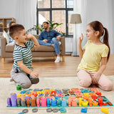 Load image into Gallery viewer, Wooden Number Alphabet Blocks Stacking Counting Learning Toys for Preschool Toddlers 1 Set